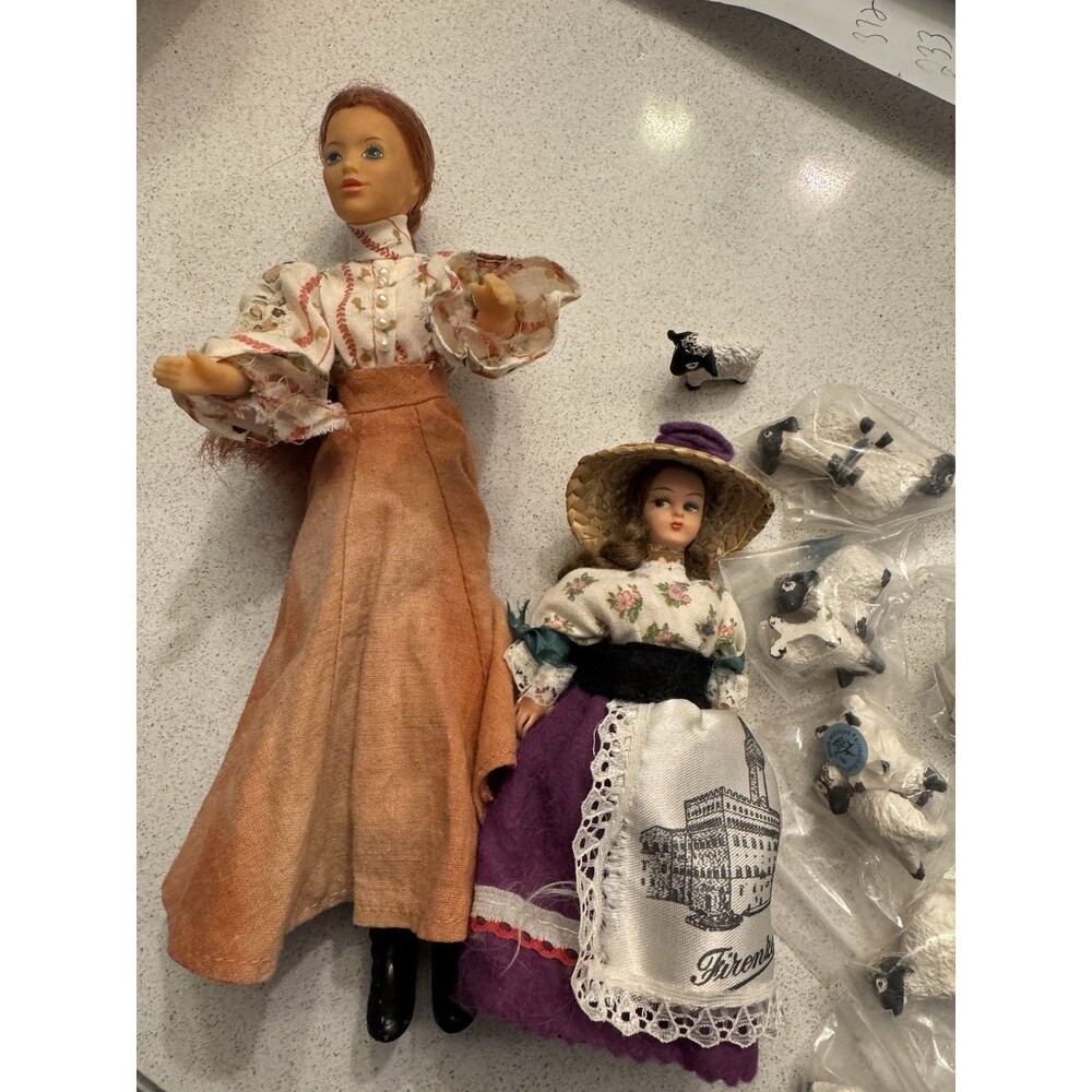 Vintage Jody Country Doll Firenze Doll Sheep Lot